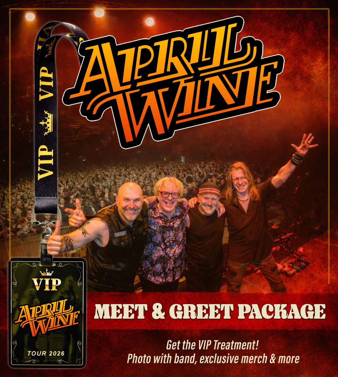 April Wine 2026 & 2027 live concert poster